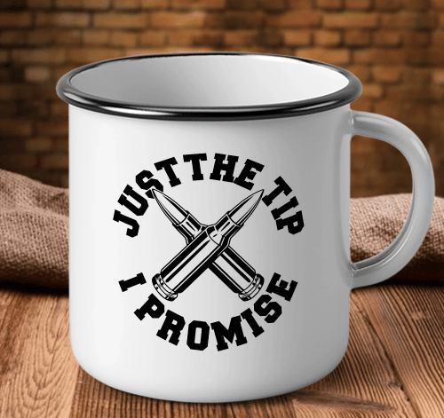 Veteran Mugs, Gifts For Veteran, Just The Tip I Promise Camping Mug - Spreadstores