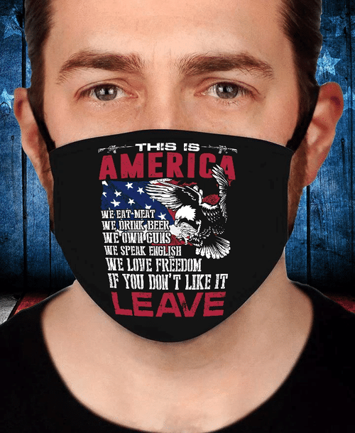 Veteran Face Cover, This Is America If You Don't Like It Leave Face Cover - Spreadstores