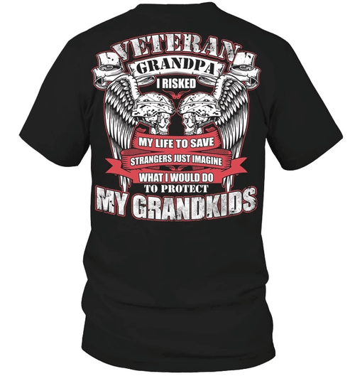 Veteran Shirt - Veteran Grandpa What I Would Do To Protect My Grandkids T-Shirt - Spreadstores