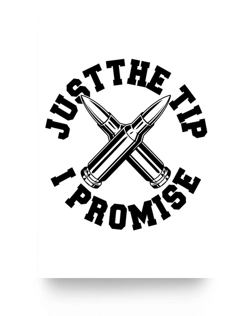 Veteran Poster, Gift For Veteran, Just The Tip I Promise Poster 24x36 - Spreadstores