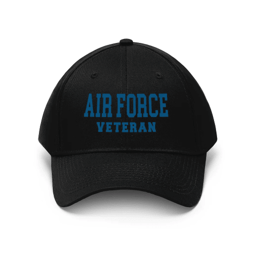 Veteran Hat, Air Force Veteran Hat, USAF Veteran Hat Unisex Twill Hat - Spreadstores