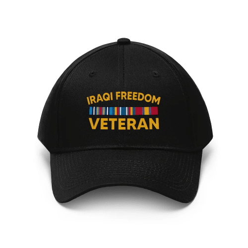 Veteran Hat, Iraqi Freedom Veteran Unisex Twill Hat - Spreadstores