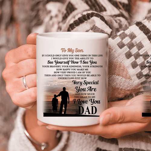 To My Son Mug, Gift For Son, Birthday Gift For Son, Christmas Gift For Son, Gift From Dad Mug - Spreadstores