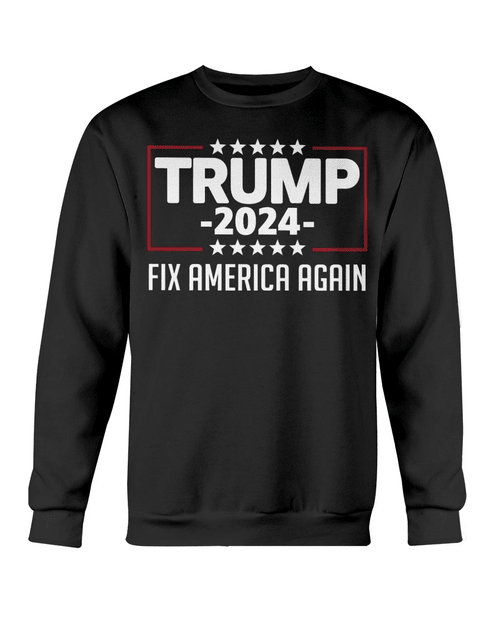 Trending Shirt, Trump Shirt, Trump 2024, Fix America Again Sweatshirt - Spreadstores