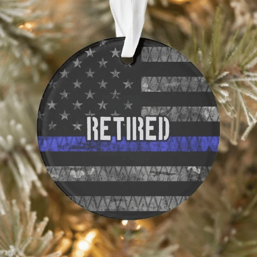 Veteran Ornament, Gift For Veteran, Retired Circle Ornament (2 sided) - Spreadstores
