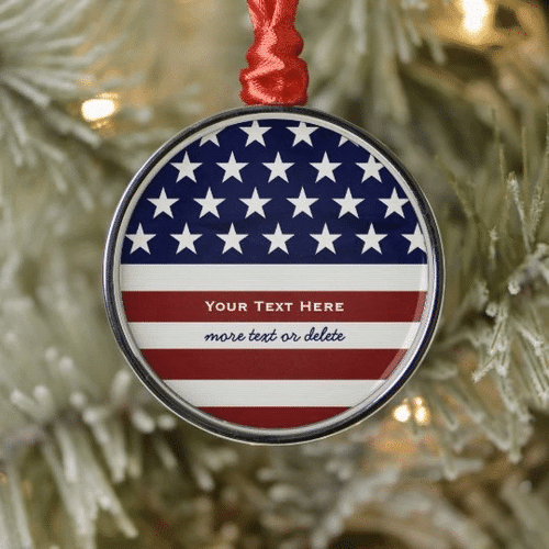Veteran Ornament, Personalized Veteran Ornament Circle Ornament (2 sided) - Spreadstores