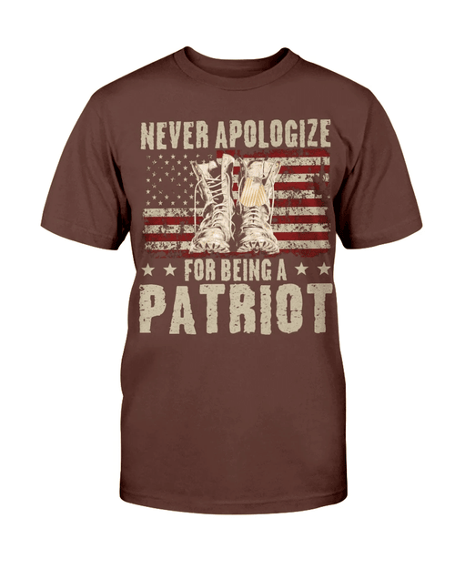 Veteran Patriot Shirt Never Apologize For Being A Patriot T-Shirt - Spreadstores
