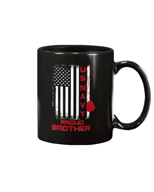 U.S. Navy Proud Brother Mug Veteran Of US Navy Mug - Spreadstores