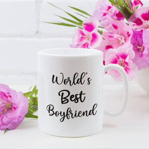 World's Best Boyfriend Coffee Mug, Gift For Him, Valentine Gift For Him, Boyfriend Birthday Gift, Funny Boyfriend Mug - Spreadstores