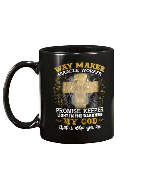 Way Maker Miracle Worker Promise Keeper Light In The Darkness My God Mug - Spreadstores