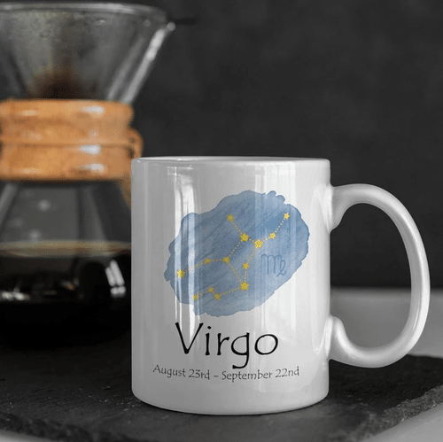 Virgo Coffee Mug, Virgo Zodiac Mug, Virgo Birthday Gift, Virgo Astrology Gift, Birthday Gift Ideas - Spreadstores
