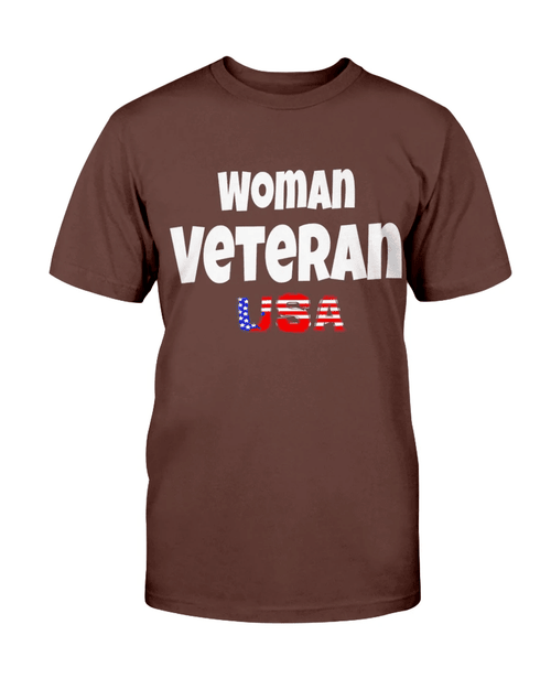 Woman Veteran USA, Gift For Female Veteran T-Shirt - Spreadstores