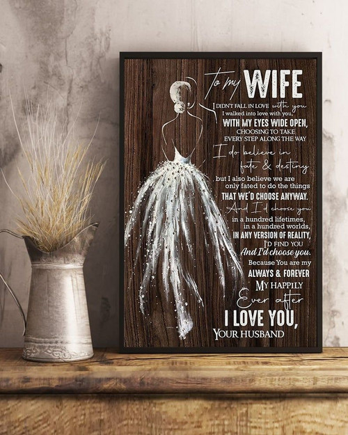 Wife Canvas, Gift For Wife, Valentine's Day Gift, Anniversary's Gift, To My Wife I Didn't Fall In Love With You Canvas - Spreadstores