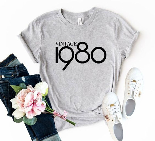 Vintage 1980 Birtday T-Shirt - Spreadstores