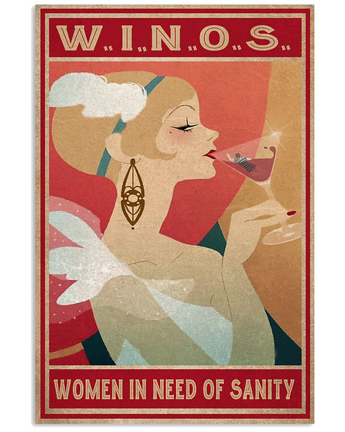 W.I.N.O.S Women In Need Of Sanity Matte Canvas - Spreadstores