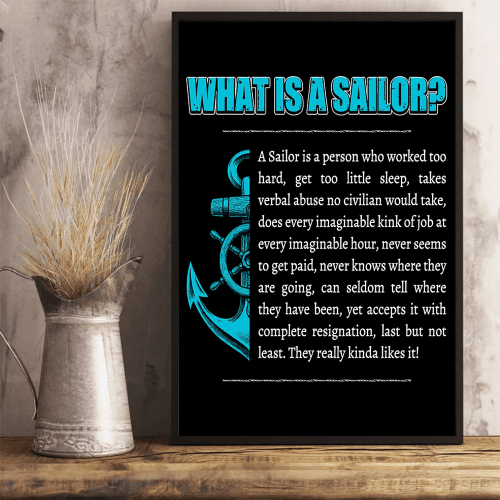 What Is A Sailor 24x36 Poster - Spreadstores