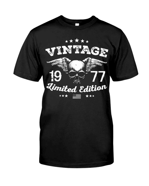 Vintage 1977 Shirt, 1977 Birthday Shirt, Birthday Gift Idea, Limited Edition Unisex T-Shirt KM0405 - Spreadstores