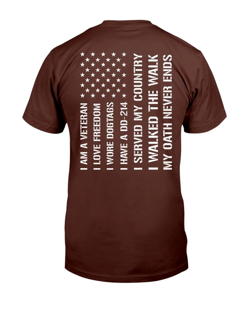 Veterans Shirt I Am Veteran I Love Freedom I Have A DD-214 T-Shirt - Spreadstores
