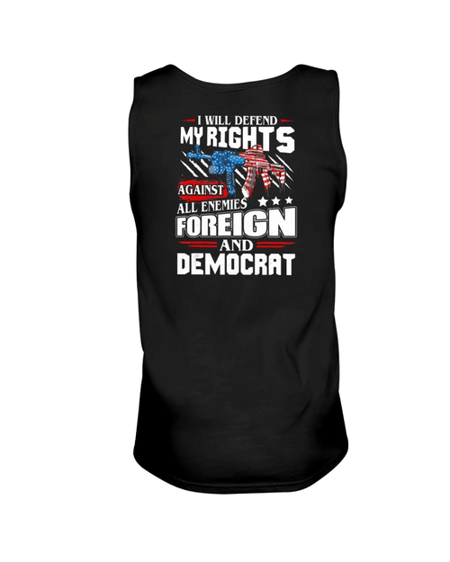 Veteran Tank, Gift For Veterans, I Will Defend My Rights Against All Enemies Veteran Tank - Spreadstores
