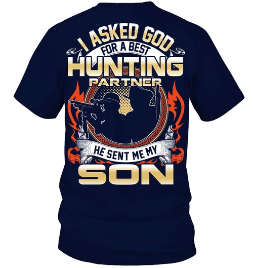 Veteran Shirt, Hunting Partner, He Sent Me My Son, Father's Day Gift For Dad KM1404 - Spreadstores