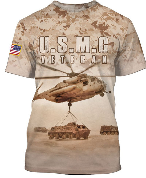 Veteran Shirt, U.S.M.C Veteran, Marine Veteran, Gift For Marine Veteran Shirt All Over Printed Shirts - Spreadstores