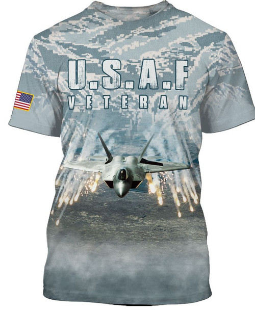Veteran Shirt, USAF Veteran, U.S Air Force Veteran 3D Shirt All Over Printed Shirts - Spreadstores