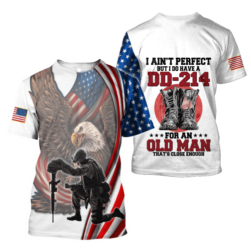 Veteran Shirt, DD-214 Shirt, I Ain't Perfect But I Do Have A DD-214 All Over Printed Shirts - Spreadstores
