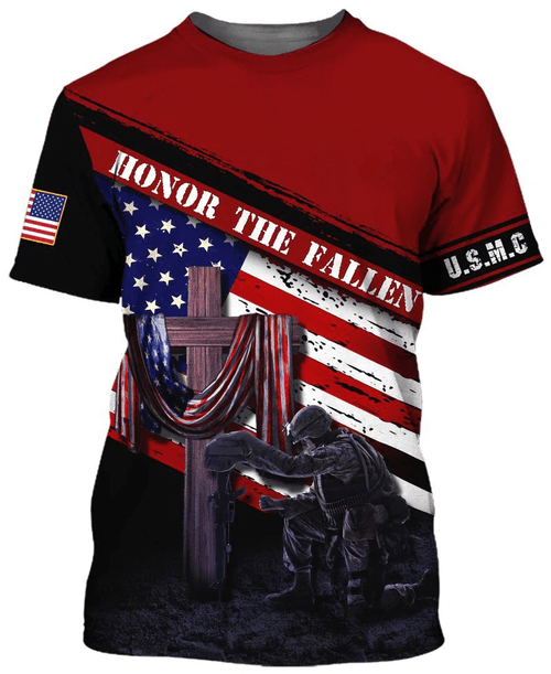Veteran Shirt, Marine Veteran, USMC Veteran, Honor The Fallen 3D Shirt All Over Printed Shirts - Spreadstores