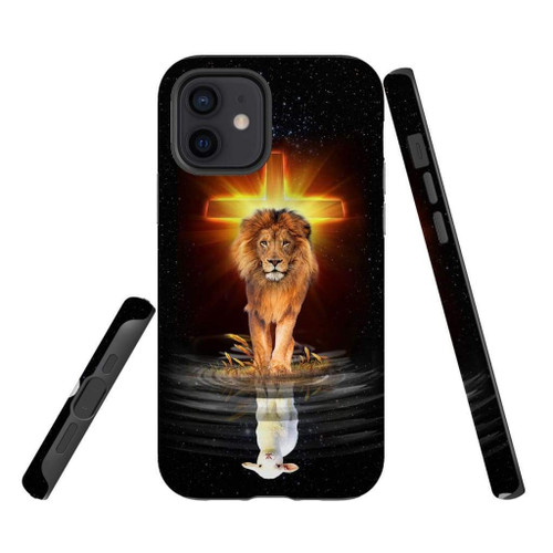 The Lion of Judah and the Lamb of God Christian phone case, Jesus Phone case, Bible Phone case