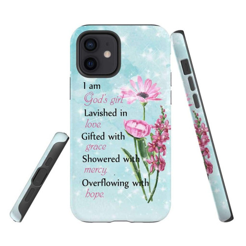 I am God's girl lavished in love gifted with grace Christian phone case, Jesus Phone case, Bible Phone case