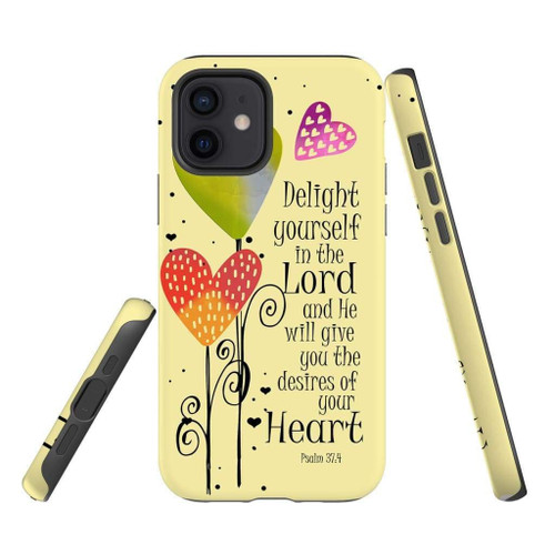 Delight yourself in the LORD Psalm 37:4 Bible verse Christian phone case, Jesus Phone case, Bible Phone case