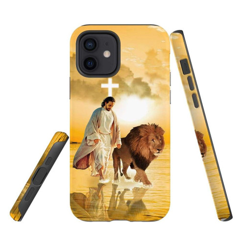 The Lion of Judah, Jesus walks on water Christian phone case, Jesus Phone case, Bible Phone case