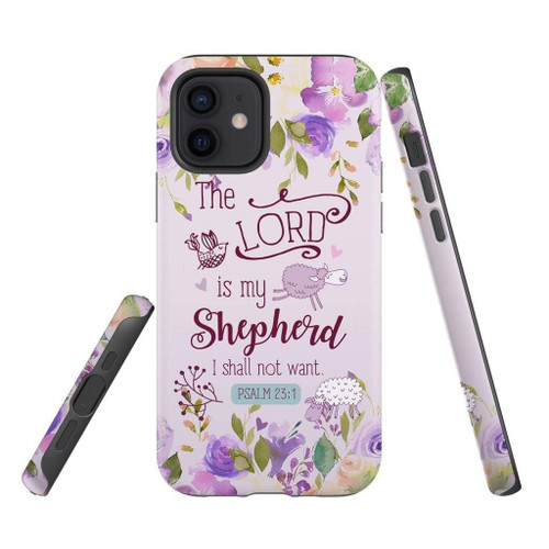 Psalm 23:1 The Lord is my shepherd I shall not want Christian phone case, Jesus Phone case, Bible Phone case
