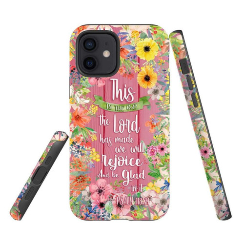 This is the day the Lord has made Psalm 118:24 Christian phone case, Jesus Phone case, Bible Phone case