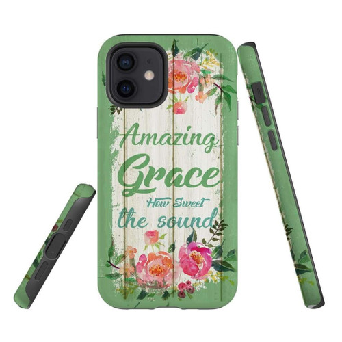 Amazing grace how sweet the sound Christian phone case, Jesus Phone case, Bible Phone case