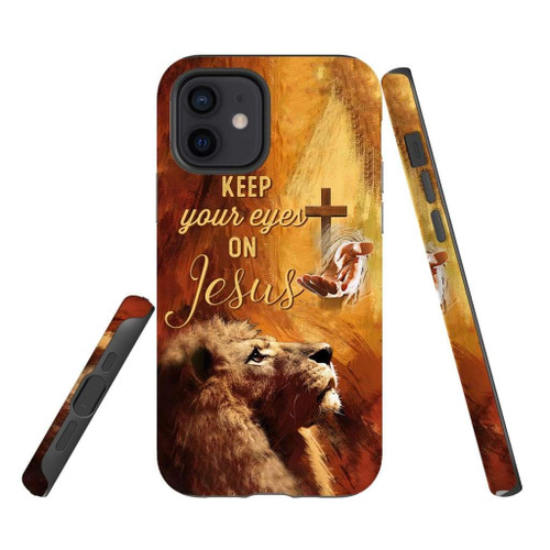 Keep your eyes on Jesus Christian phone case, Jesus Phone case, Bible Phone case