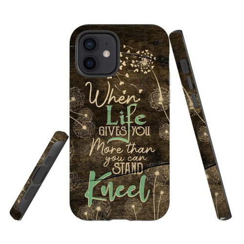 When life gives you more than you can stand kneel Christian phone case, Jesus Phone case, Bible Phone case