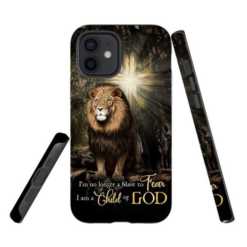 I'm no longer a slave to fear, Lion of Judah Christian phone case, Jesus Phone case, Bible Phone case