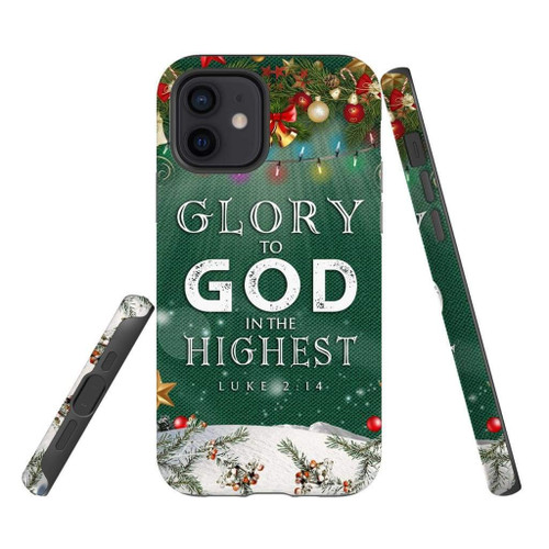 Glory to God in the highest Luke 2:14 Christmas Christian phone case, Jesus Phone case, Bible Phone case