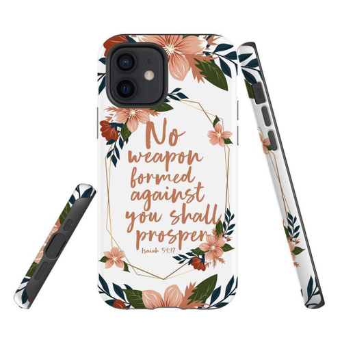 No weapon formed against you shall prosper Isaiah 54:17 Christian phone case, Jesus Phone case, Bible Phone case