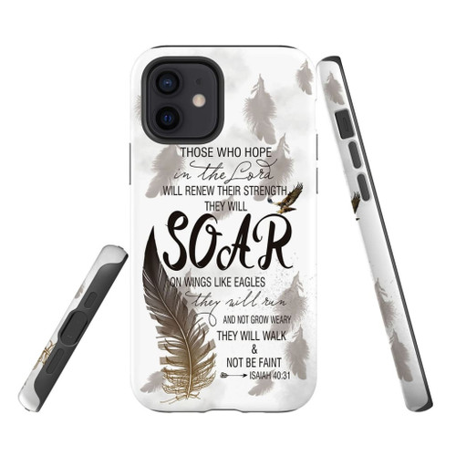 Those who hope in the Lord will renew their strength Isaiah 40:31 Christian phone case, Jesus Phone case, Bible Phone case