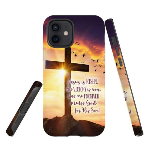 Jesus is Risen the Victory is won Christian Christian phone case, Jesus Phone case, Bible Phone case