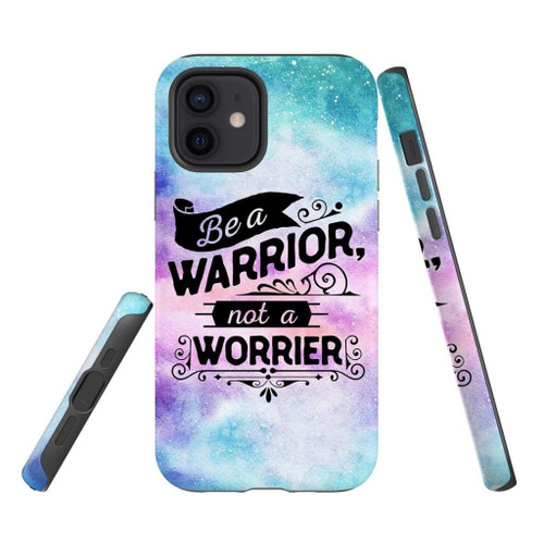 Be a Warrior Not a Worrier Christian Christian phone case, Jesus Phone case, Bible Phone case