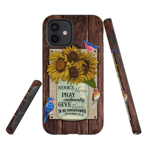 Rejoice always pray continually 1 Thessalonians 5:16-18 Christian phone case, Jesus Phone case, Bible Phone case