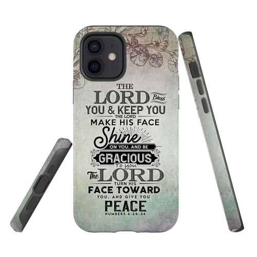 The Lord bless you and keep you Numbers 6:24-26 Bible verse Christian phone case, Jesus Phone case, Bible Phone case