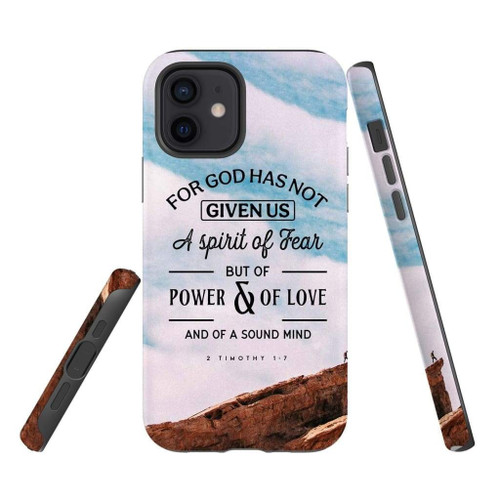 For God has not given us a spirit of fear Christian phone case, Jesus Phone case, Bible Phone case - Tough case