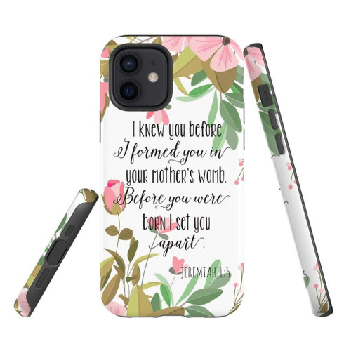 I knew you before I formed you Jeremiah 1:5 Christian phone case, Jesus Phone case, Bible Phone case