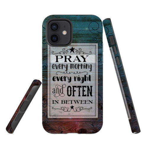 Christian Christian phone case, Jesus Phone case, Bible Phone cases: Pray every morning every night
