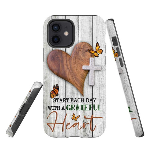 Christian Christian phone case, Jesus Phone case, Bible Phone case: Start each day with a grateful heart