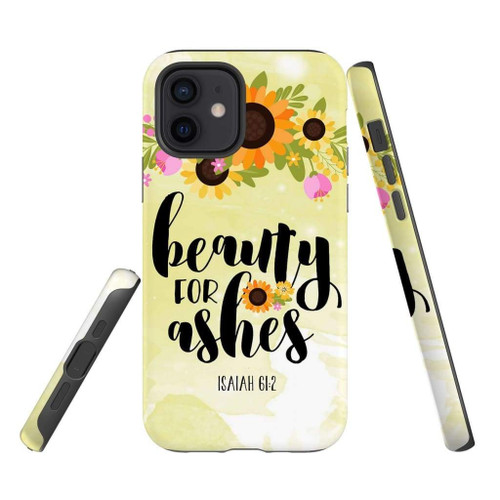 Isaiah 61:3 Beauty for ashes Bible verse Christian phone case, Faith phone case, Jesus Phone case, Bible Phone case